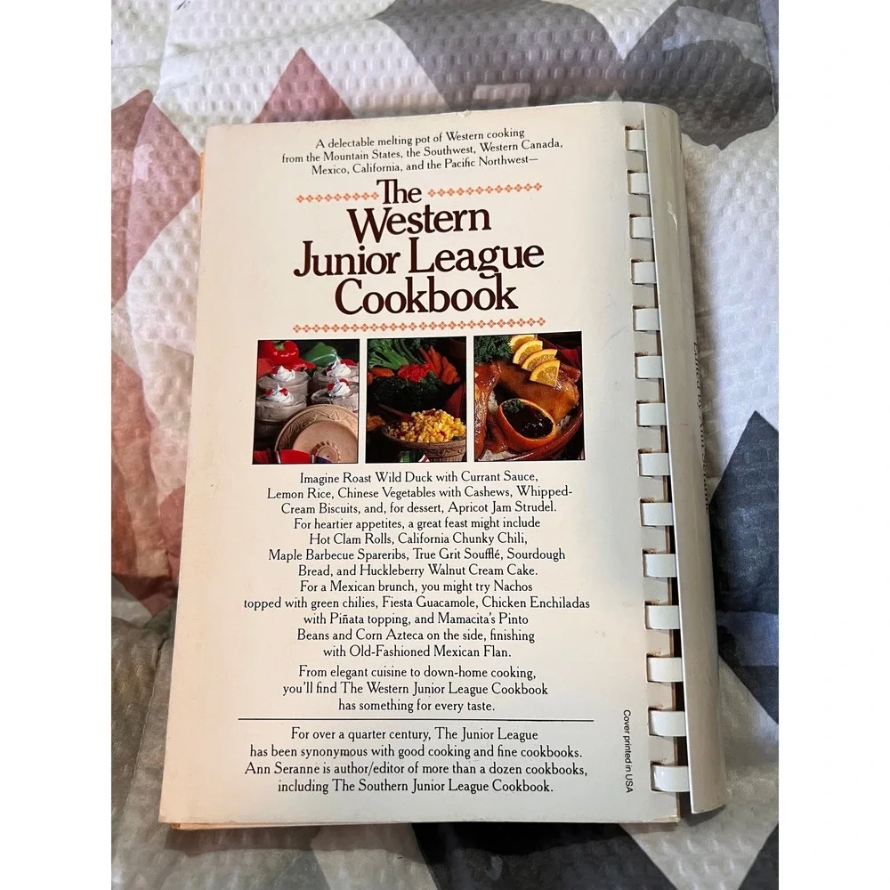 The Western Junior League Cookbook 1981‎ First Edition Ann Seranne Spiral Bound